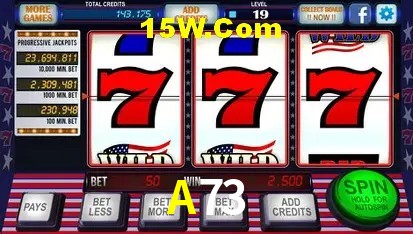 Tela de boas-vindas e lobby de jogos do aplicativo A73